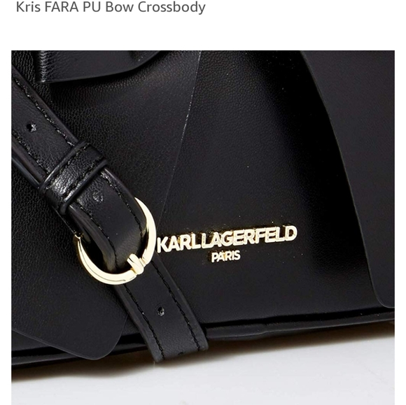 SOLD😍😍KARL LAGERFELD Paris Kris Fara PU bow bag - Picture 3 of 8